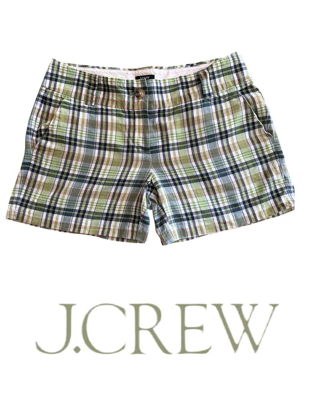 J. Crew 5” Plaid Chino Shorts • Size 4